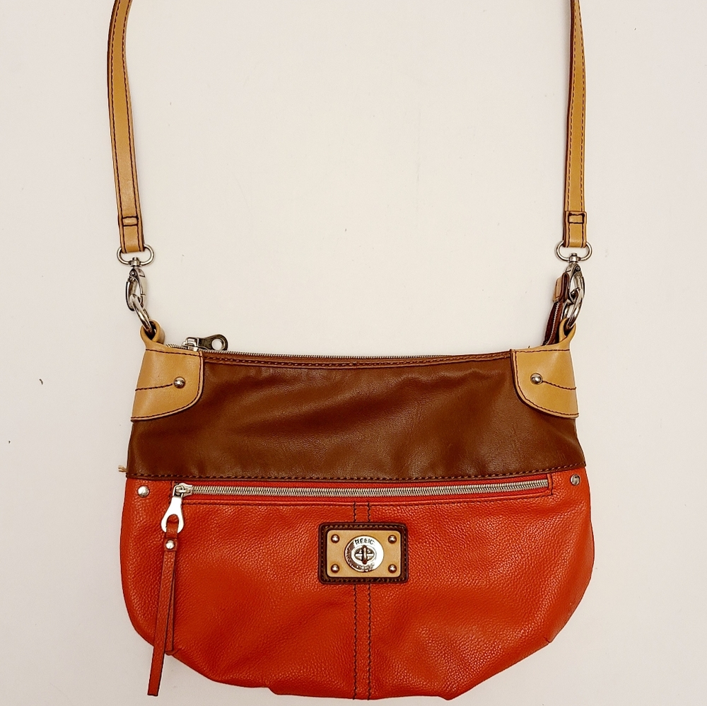 Relic Brown and Pink Shoulder Purse